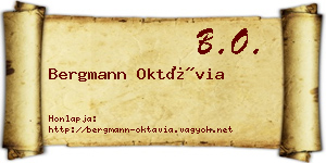 Bergmann Oktávia névjegykártya